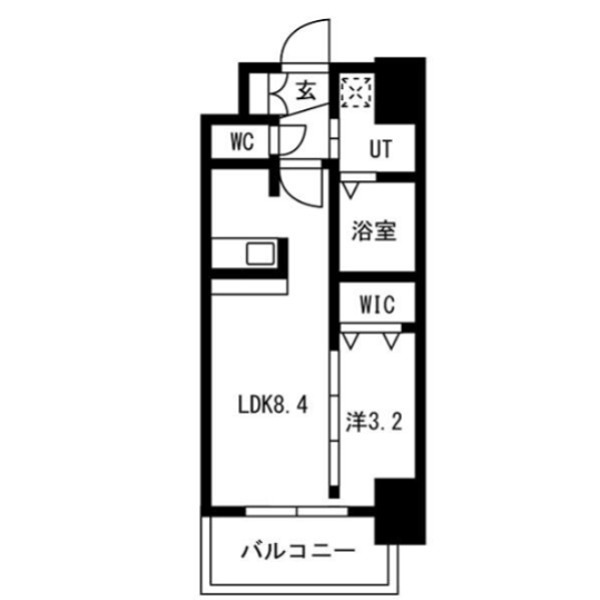 ソルテラスOSAKA緑橋クレアスト 間取り
