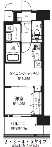 エグゼ大阪CITYオースティン 間取り