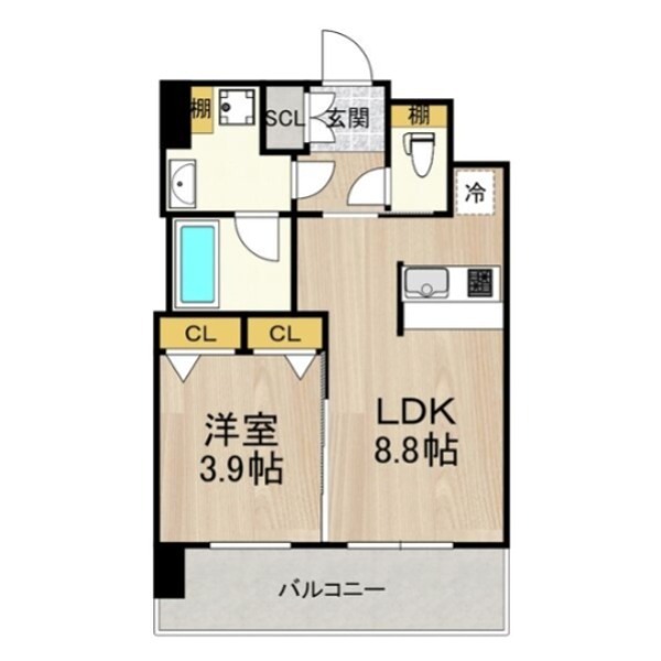プレジオ弁天町ＡＳＩＡＮ 間取り