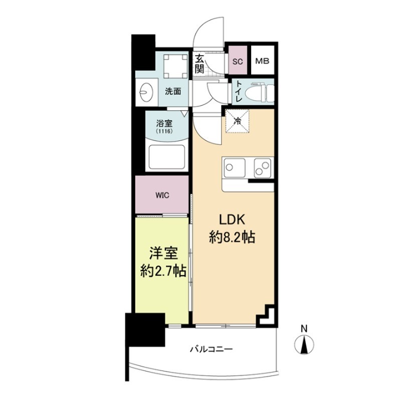 セレニテ天六ミラク 間取り
