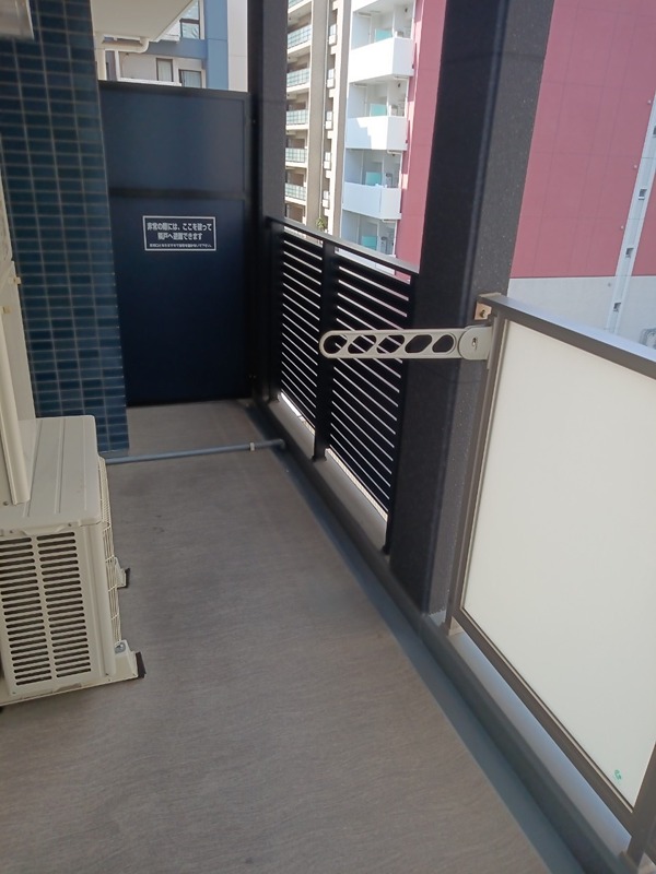 プレサンス大阪天満リバーシア ベランダ