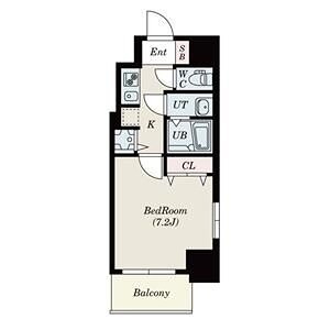 S-RESIDENCE緑橋駅前 間取り