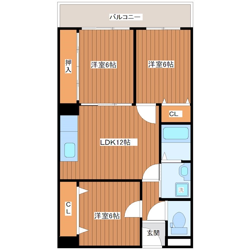 クレアジオーネ岸和田 間取り