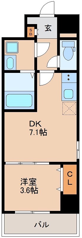 メルベージュナンバサウスII 間取り