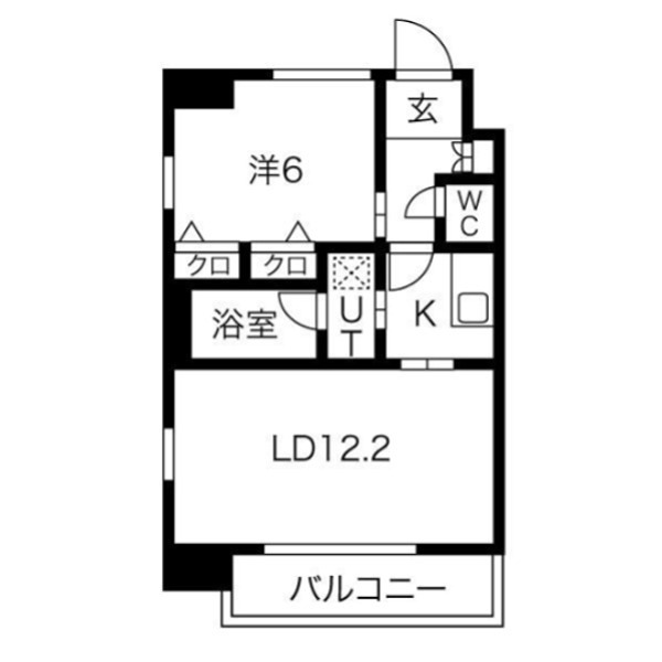 S-RESIDENCE淀屋橋 間取り