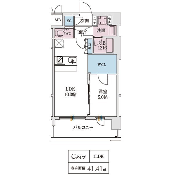 スプランディッド弁天町WEST 間取り