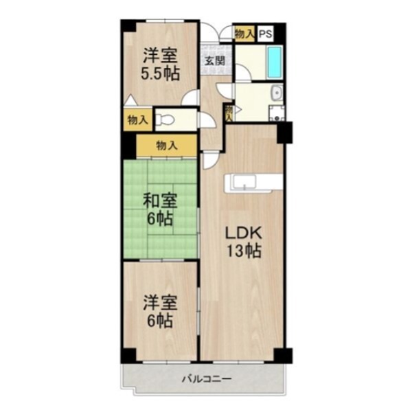 フェルザ南茨木 間取り