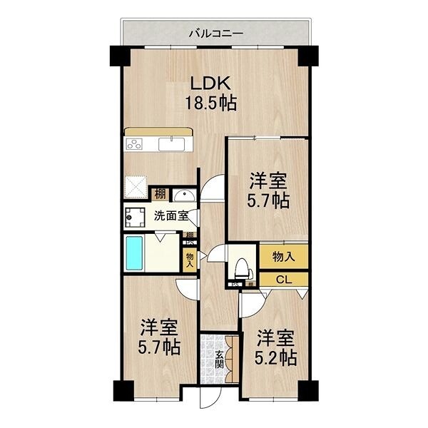 PHOENIX COURT 交野I 間取り
