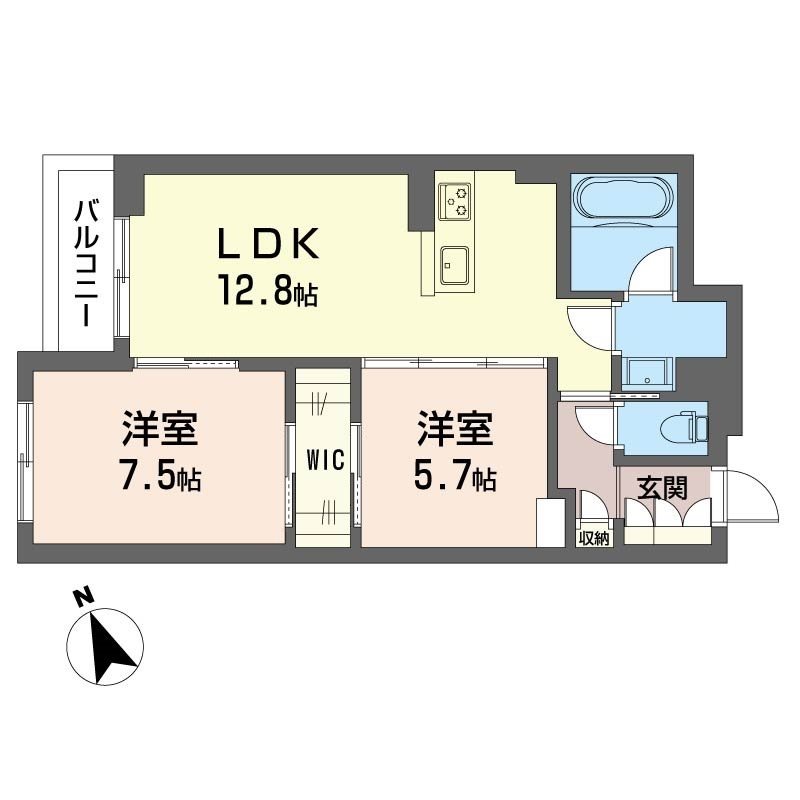 S-PRIME（※喫煙不可） 間取り