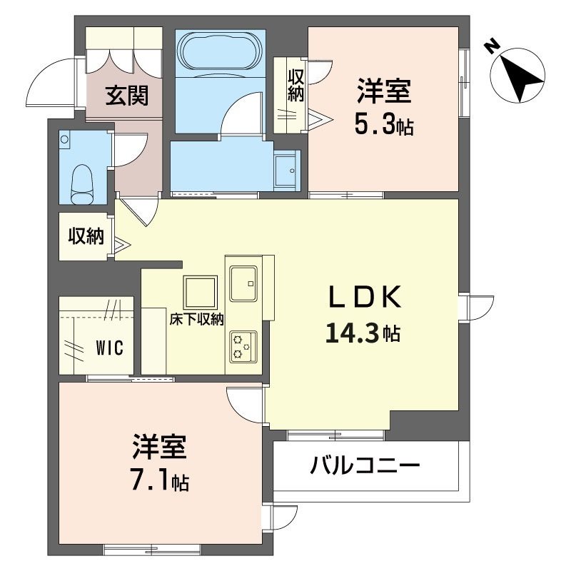 ル　ヴォワール 間取り