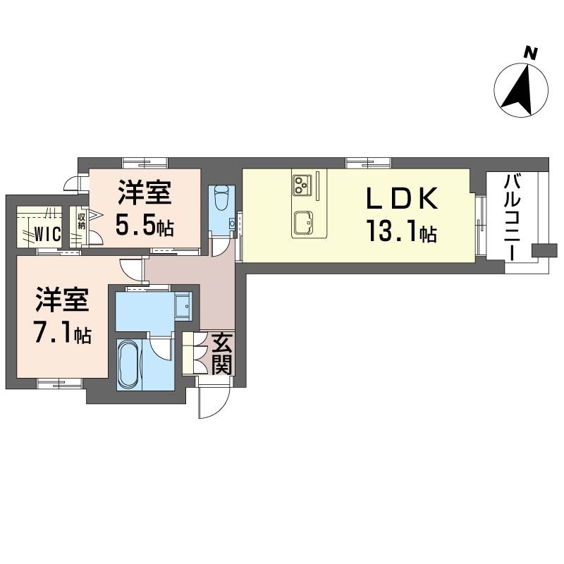ウエストキャニオン妙蓮寺 間取り