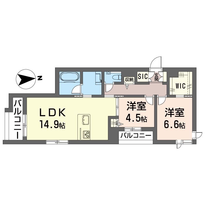 グレイッシュフジシマ 間取り