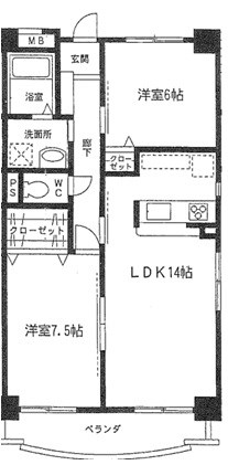 ハピネ音聞山 間取り