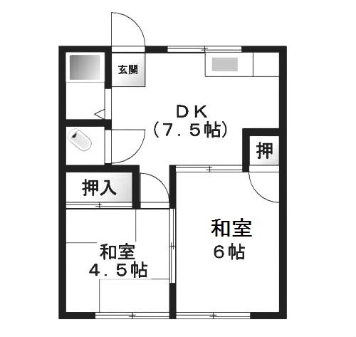 つがね荘 間取り