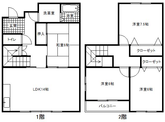 ディアコートK 間取り