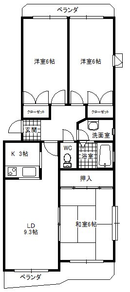 グランメール表台  間取り