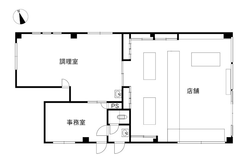 元八事４丁目店舗  間取り