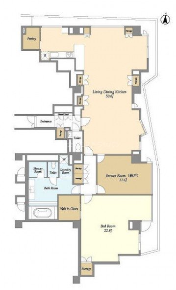 PrestigeResidence白金長者丸 間取り