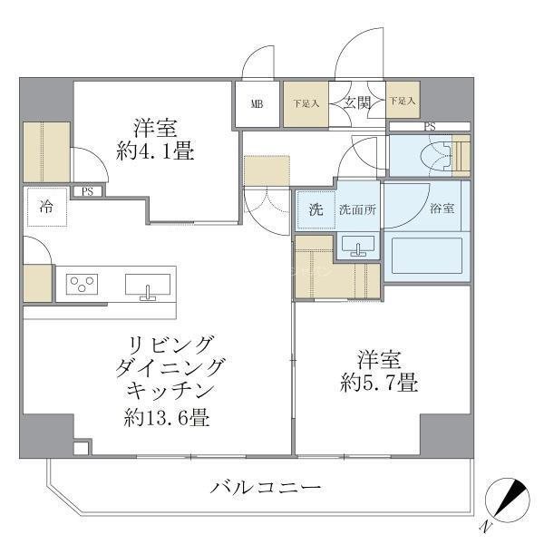アジールコート町屋 間取り
