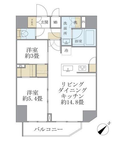 アジールコート町屋 間取り