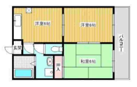 セブンコーポ志紀 間取り