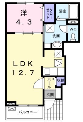 エトワール（田井中） 間取り