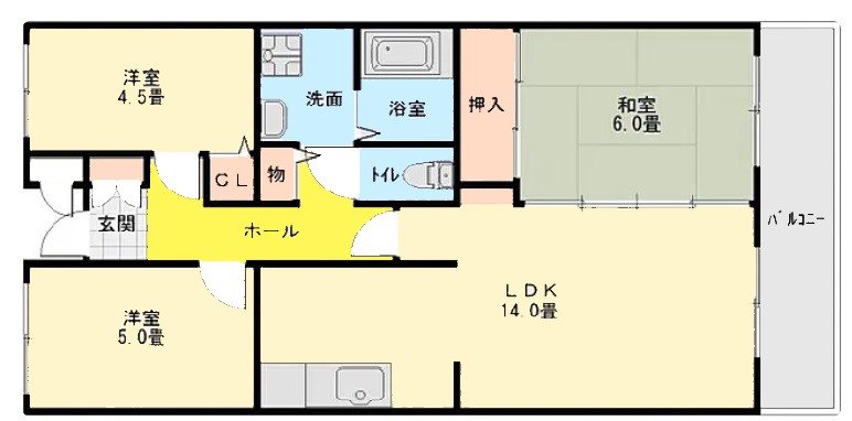 カサベルデ大正 間取り