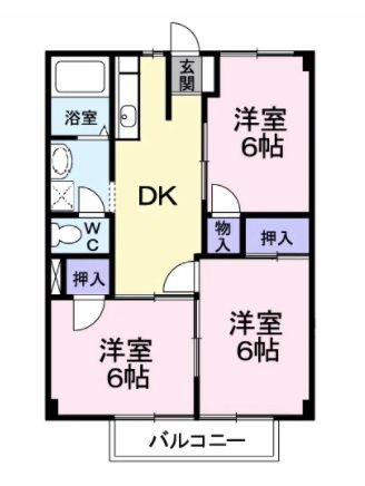 高安グリーンハイツ 間取り
