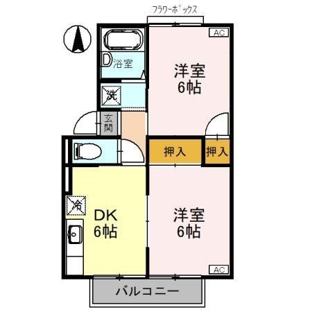 サニーハイツフミA 間取り