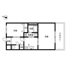 アンプルールフェール長原 間取り