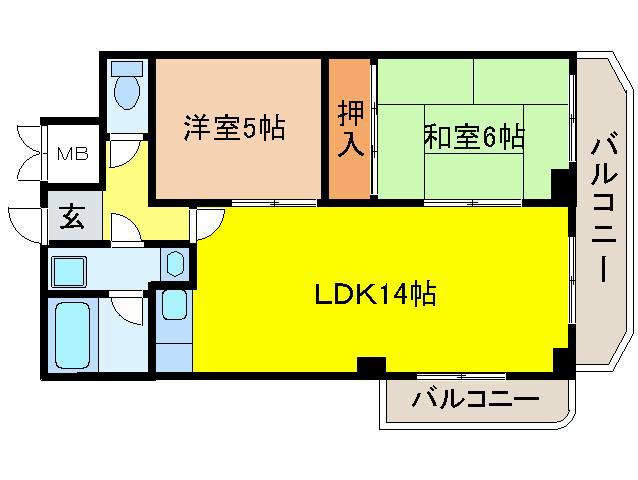 レジデンスOgawa 間取り
