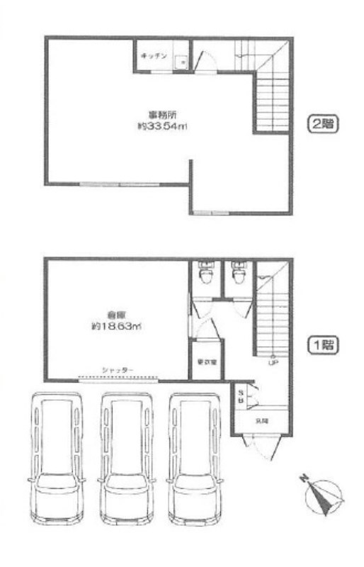 貸店舗・事務所　大阪市 平野区 加美西2丁目　広さ約23坪　トイレあり、放課後デイサービスも可能！ 間取り