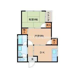 ビートル山本北C棟 間取り