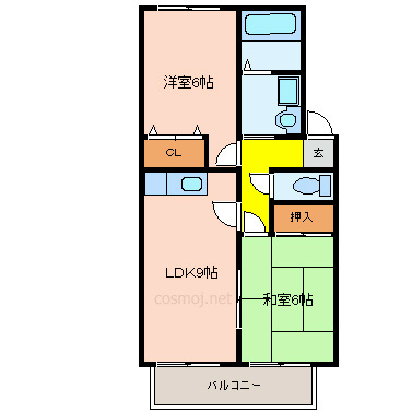ソレイユ中田 間取り