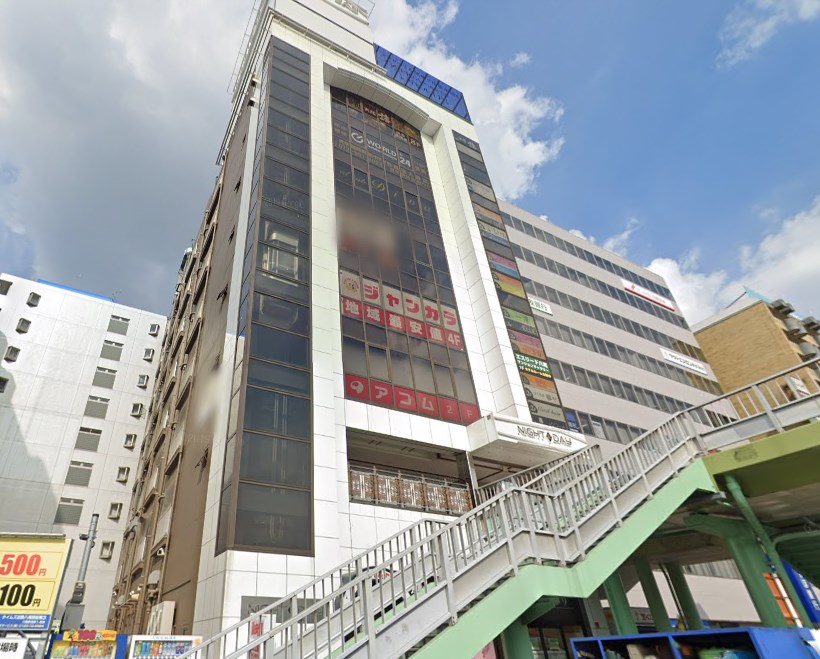 貸店舗・事務所　八尾市 光町１丁目　広さ約１６４坪　ワンフロア貸し　※スケルトン　リアライズ近鉄八尾駅前ビル 外観