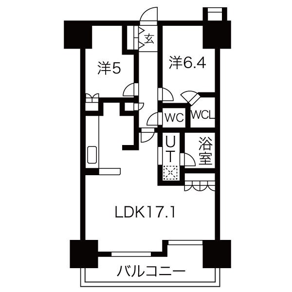 ライオンズマンション若江岩田ステーションプラザ 間取り