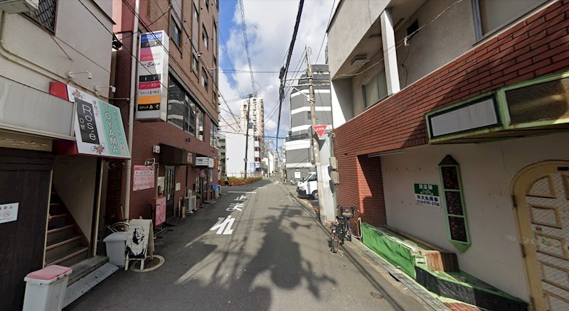貸店舗・事務所　東大阪市 足代新町　広さ約１７坪　お好み焼き屋跡　重飲食相談　ロータリープロピオ 風呂画像