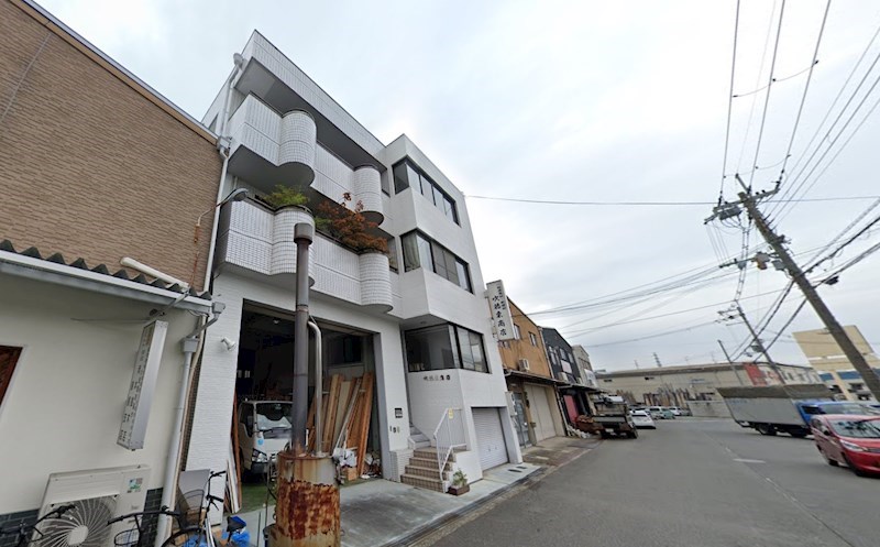 貸倉庫・事務所 摂津市 鳥飼銘木町 天井高約4.5m ※1階、2階貸し 外観