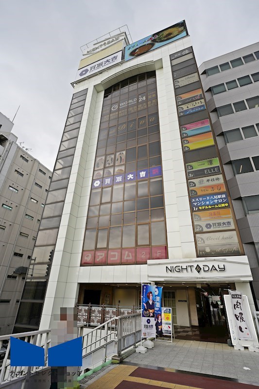 貸店舗・事務所　八尾市 光町１丁目　クラブ跡　広さ約２６坪　リアライズ近鉄八尾駅前ビル ベランダ