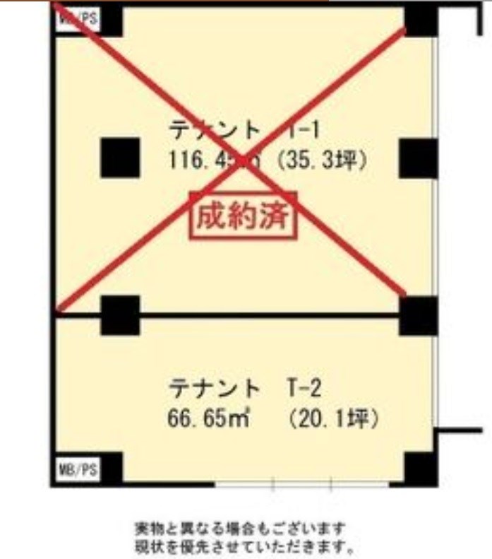 貸店舗・事務所　八尾市 桜ヶ丘２丁目　広さ約２０坪　路面店　SAKURA Hills八尾 間取り