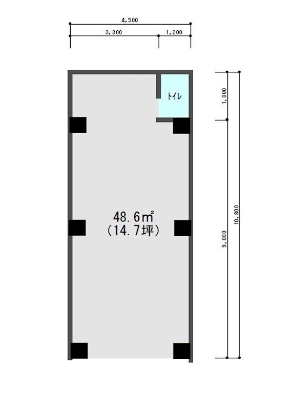 貸店舗・事務所　八尾市 曙川東１丁目 喫茶店跡　恩智駅前プラザビル　※居酒屋系・カレー系は出店不可 間取り