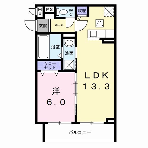 ウォーム八尾木 間取り