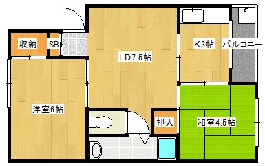 朝風マンション1番館 間取り