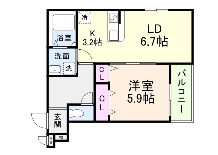フジパレス教興寺3丁目Ⅱ 間取り