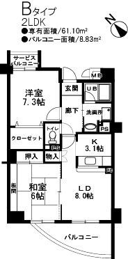 サンヴァレンティア 間取り