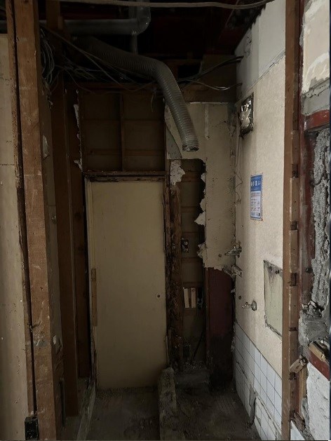 貸店舗・事務所　八尾市 西山本町６丁目　広さ約７坪　路面店　主要道路沿い　スケルトン　喜多ビル 風呂画像