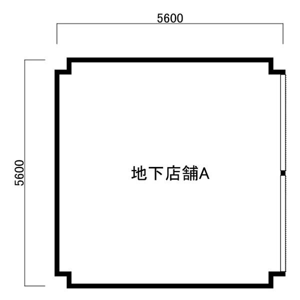 貸店舗・事務所　大阪市 平野区瓜破２丁目　広さ約9.5坪　ウェルバート瓜破 間取り