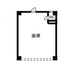 貸倉庫　大阪市 平野区　長吉長原１丁目　広さ約１５坪　トイレあり　辰野マンション 間取り