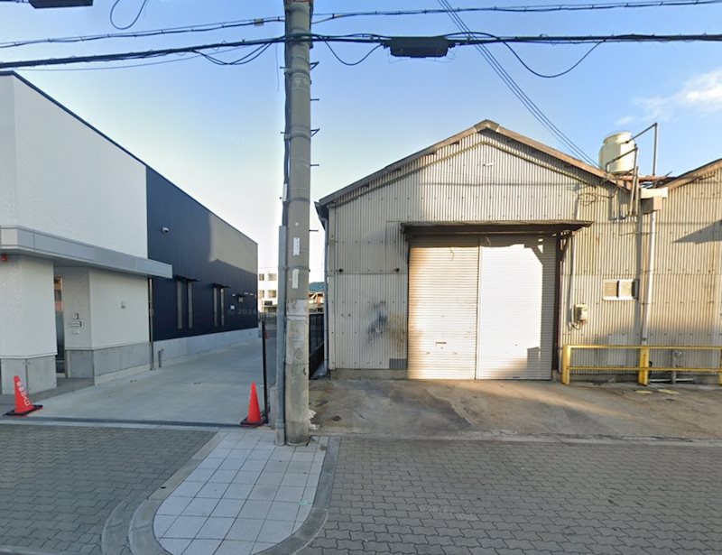 貸工場・倉庫 大阪市 平野区長吉出戸7丁目 広さ約136坪 駐車場付き 竹村倉庫 外観