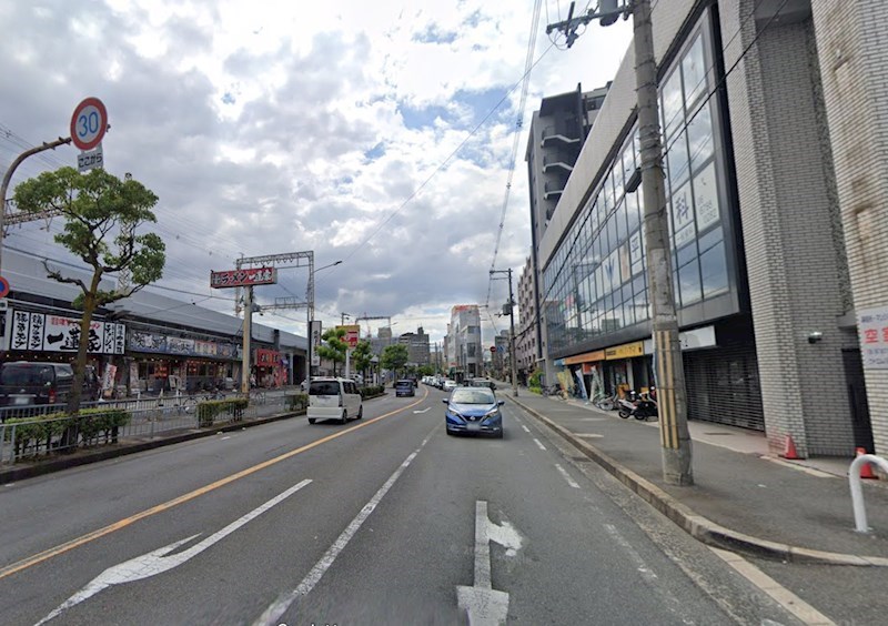 貸店舗・事務所　東大阪市 小阪２丁目 広さ約１５坪　飲食可　EVあり　ワイエム八戸ノ里 ベランダ